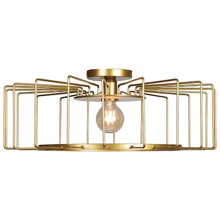 Access Lighting Wired, LED SemiFlush, Gold Finish 23892LEDDLP-GLD